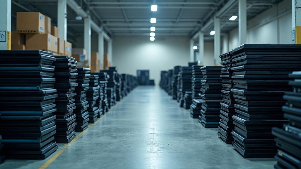 IT equipment recycling facility with secure processing